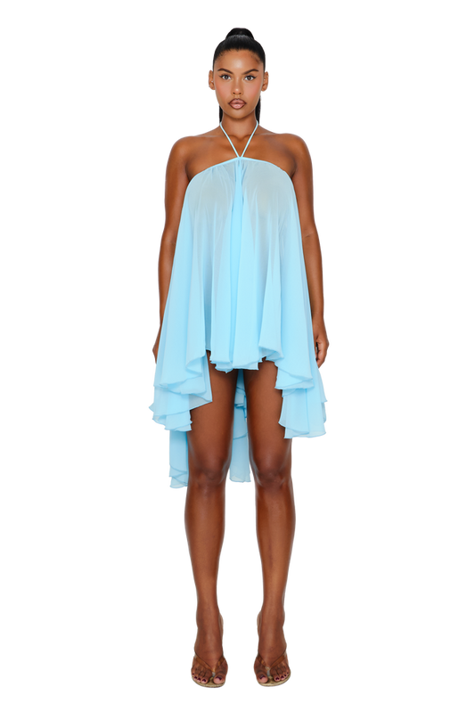 The Azure Halter Dress